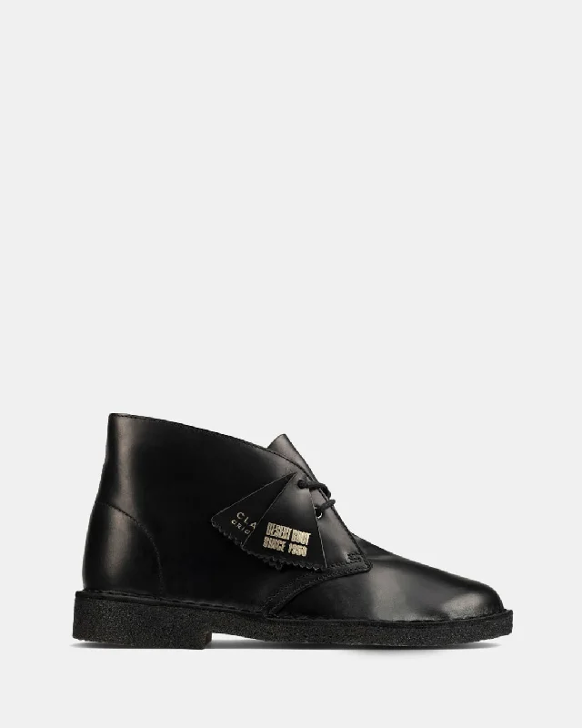 Men's loafers with a flexible sole for easy movementDesert Boot (M) Black Polished
