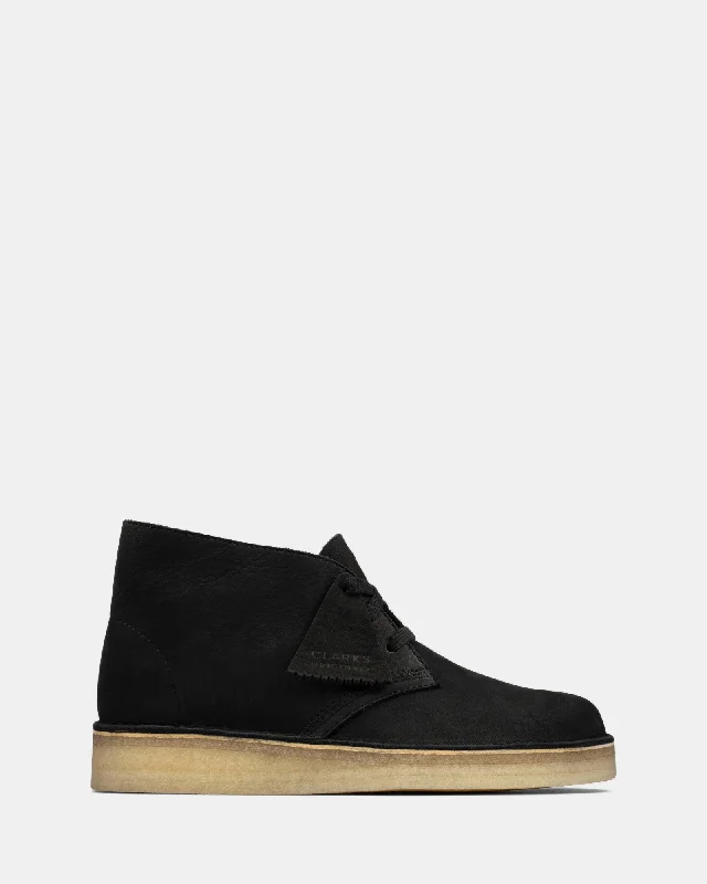 Men's loafers with a low - heeled designDesert Coal (W) Black Nubuck