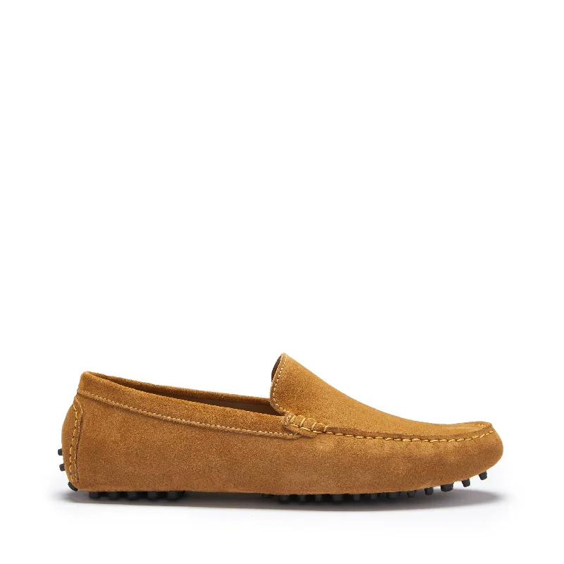 Men's loafers with a leather lining for comfortDriving Loafers, tobacco suede