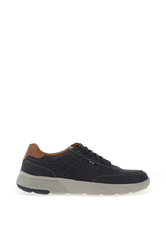 Men's casual shoes with a stretchy side panelDubarry Bragg Casual Laced Shoes, Navy