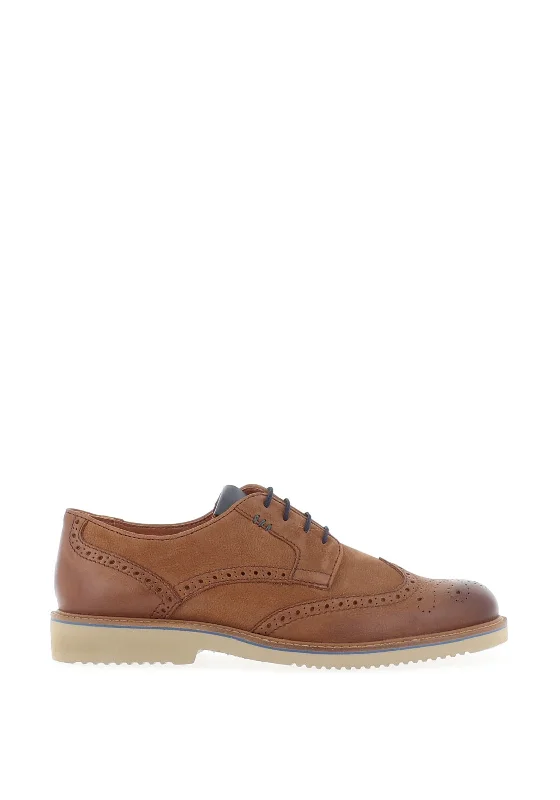 Men's casual shoes with a logo patch on the tongueDubarry Stan Casual Brouges, Chestnut