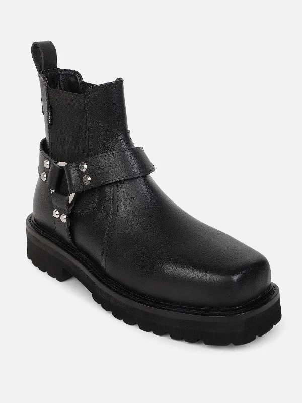 Men's casual shoes with a thick sole for added heightEzok Men Leather Casual Boot 2509
