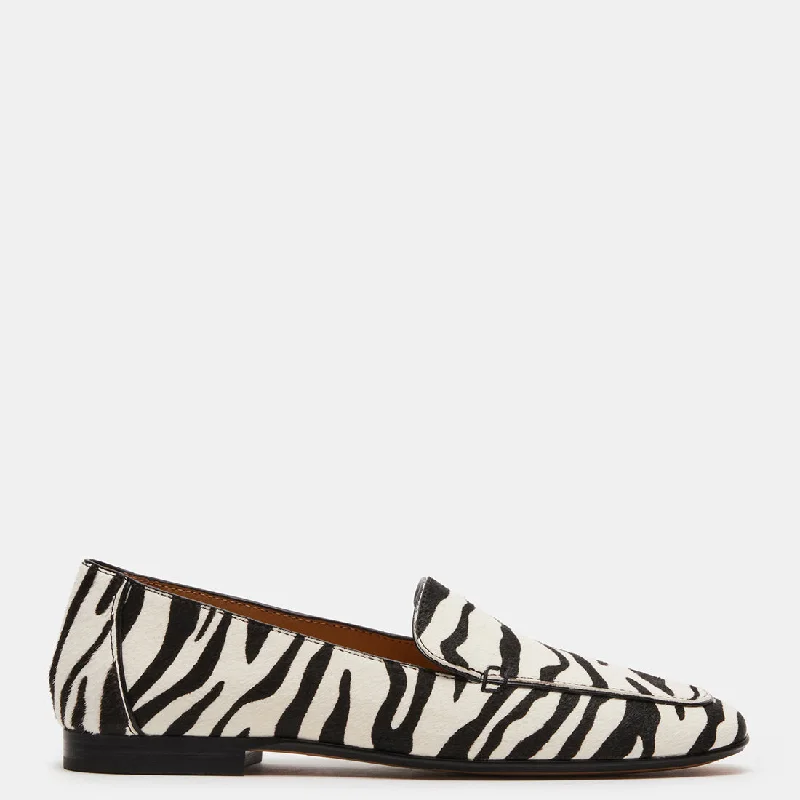 Men's loafers with a leather lacing systemFITZ ZEBRA EXOTIC