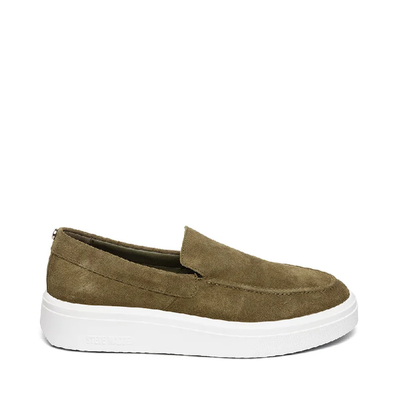 Slip - on men's loafers for easy wearFletcher Casual Shoe KHAKI SUEDE