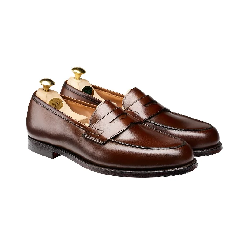 Slip - on men's loafers for easy wearGrantham 2 Dark Brown Burnished Calf
