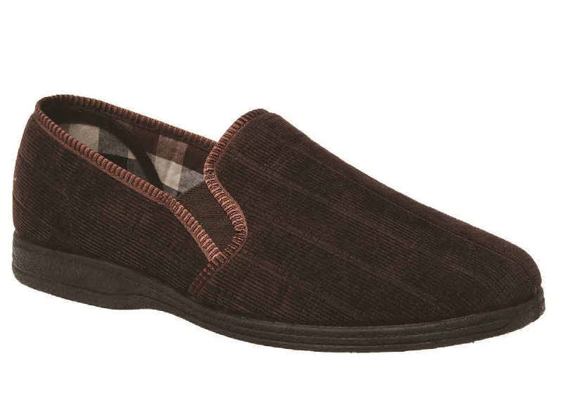 Men's slippers with a padded footbed for all - day comfortGrosby Blake Mens Comfortable Indoor Slippers