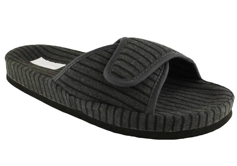 Men's slippers with a rubber sole for outdoor useGrosby Scott Mens Indoor Slippers