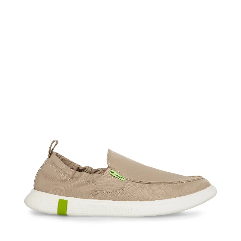 Slip - on men's loafers for easy wearHendricks Casual Shoe LT TAUPE/WHITE