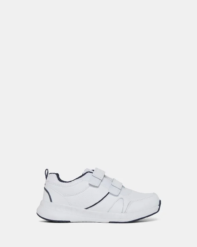 Men's loafers with a low - heeled designHustle White/Navy
