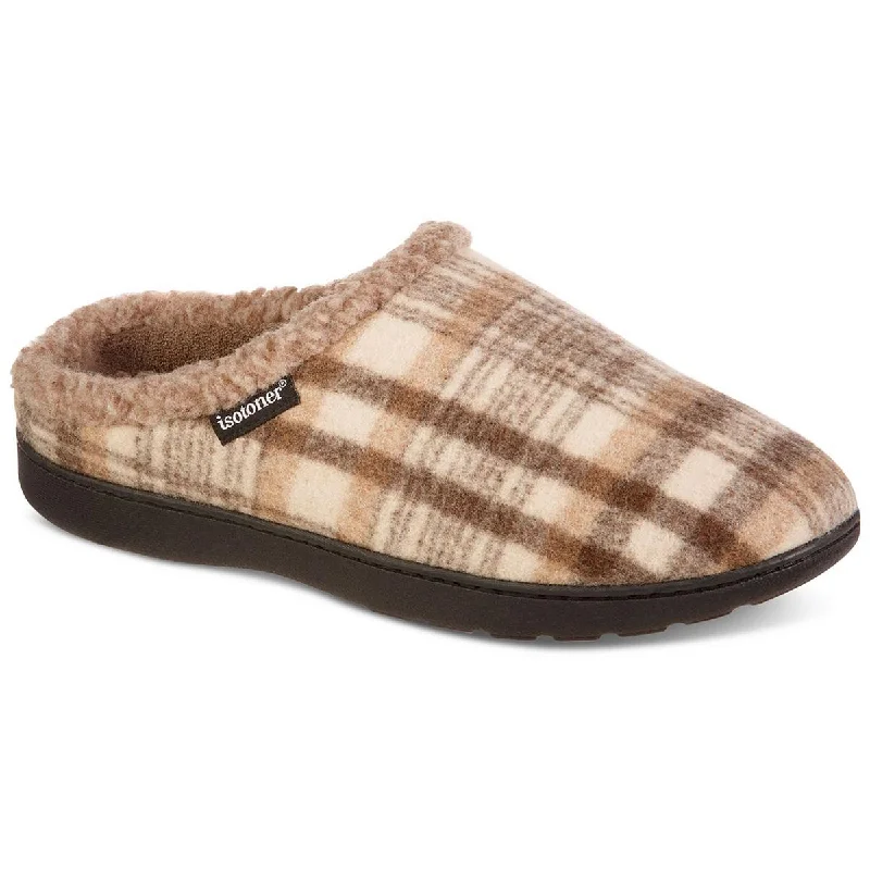Men's slippers with a padded footbed for all - day comfortIsotoner Mens Flanel Indoor/Outdoor Slide Slippers