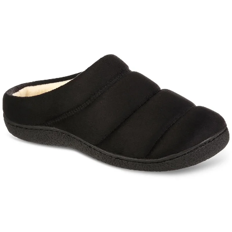 Men's slippers with a breathable fabric upperIsotoner Mens Quilted Lined Slide Slippers