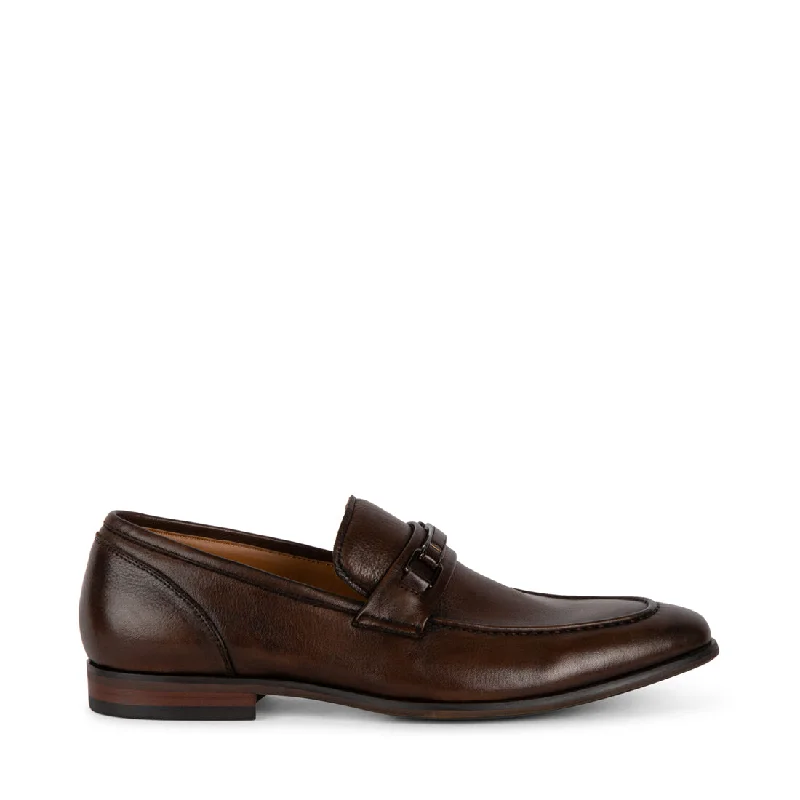 Slip - on men's loafers for easy wearJAZPER BROWN LEATHER