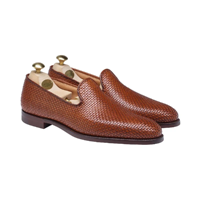 Men's loafers with a leather lining for comfortKensington Tan Woven Calf