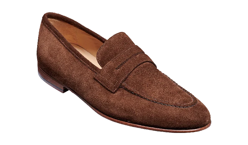 Men's loafers with a stretchy side panel for a better fitLedley - Castagnia Suede