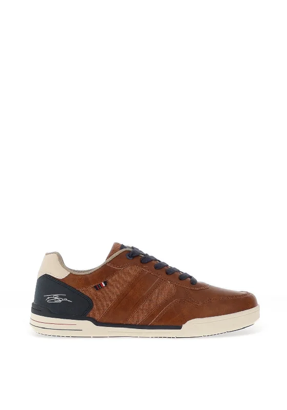 Men's casual shoes with a floral print for a unique styleTommy Bowe De Klerk Lace Up Trainers, Tan