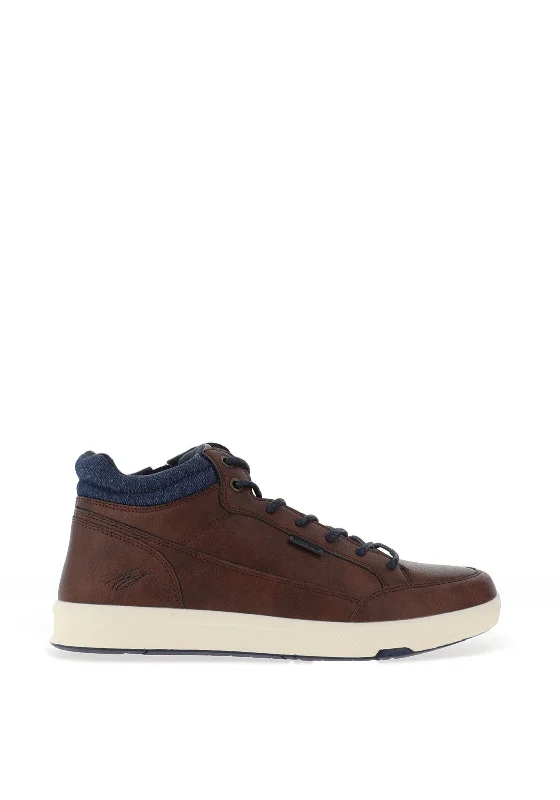 Men's casual shoes with a removable footbed for cleaningTommy Bowe Matfield Lace Up Shoes, Brown