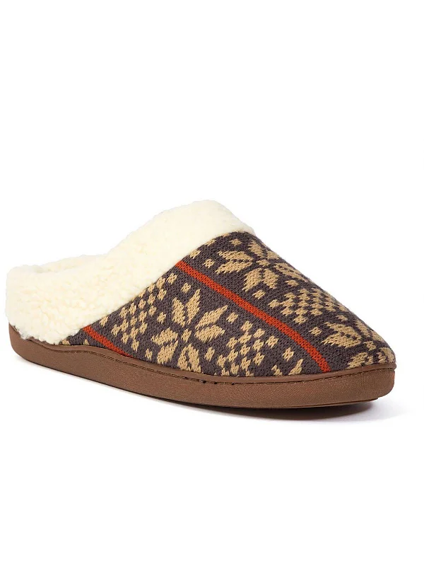 Men's slippers with a soft, flexible soleLodge Mens Faux Fur Lined Outdoor Slide Slippers