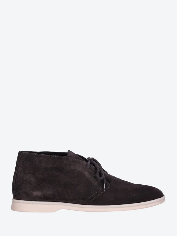 Men's loafers with a low - heeled designDesert walk derby suede shoes