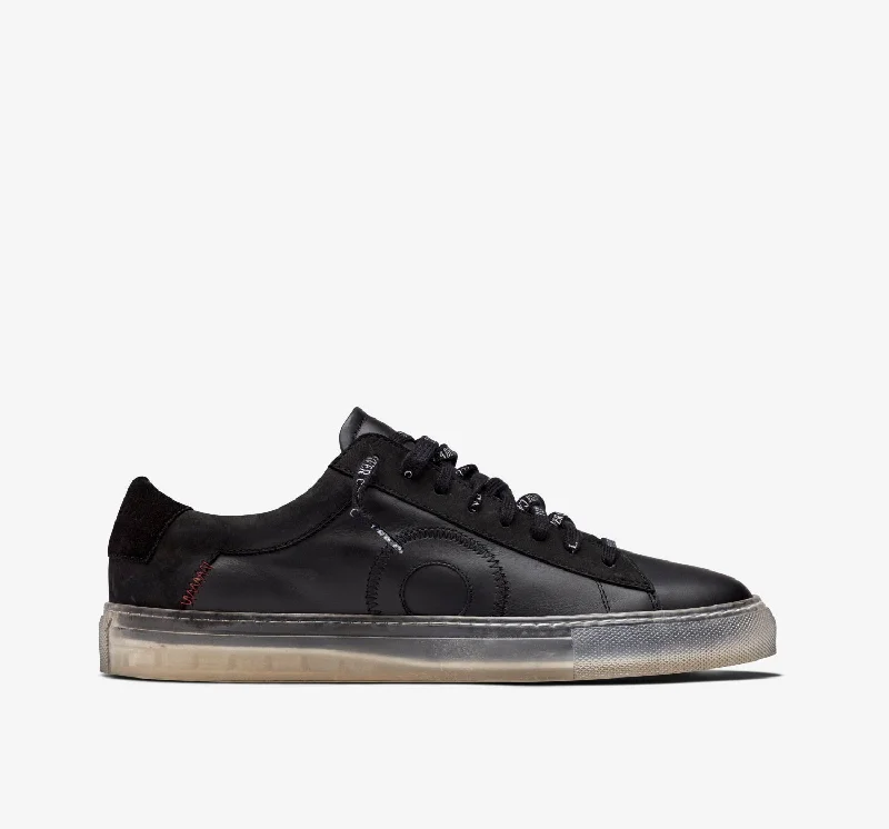 Men's loafers with a decorative buckleLow 1 | Black Ghost