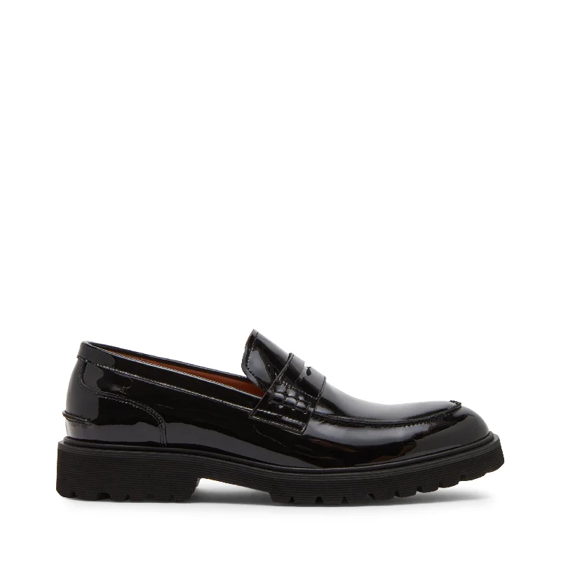 Men's loafers with a low - heeled designMaisonn Casual Shoe BLACK LEATHER