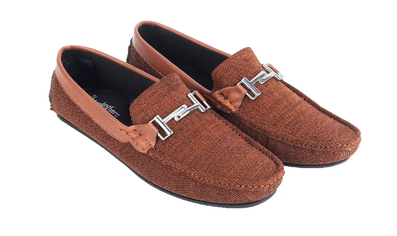 Men's loafers with a leather lacing systemMens Canvas loafer shoe 998164