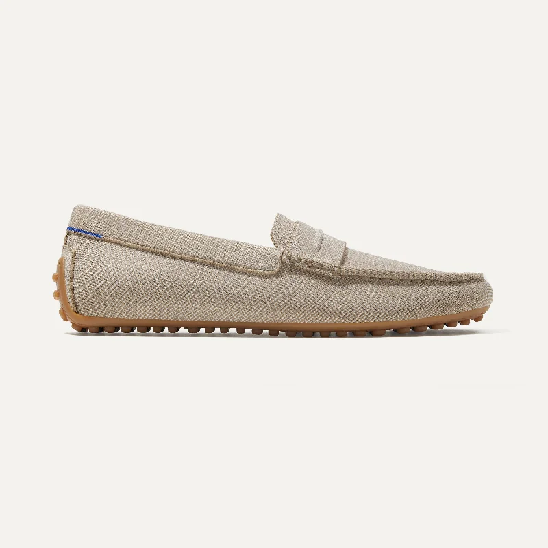 Men's loafers with a low - heeled designThe Driving Loafer - Barley