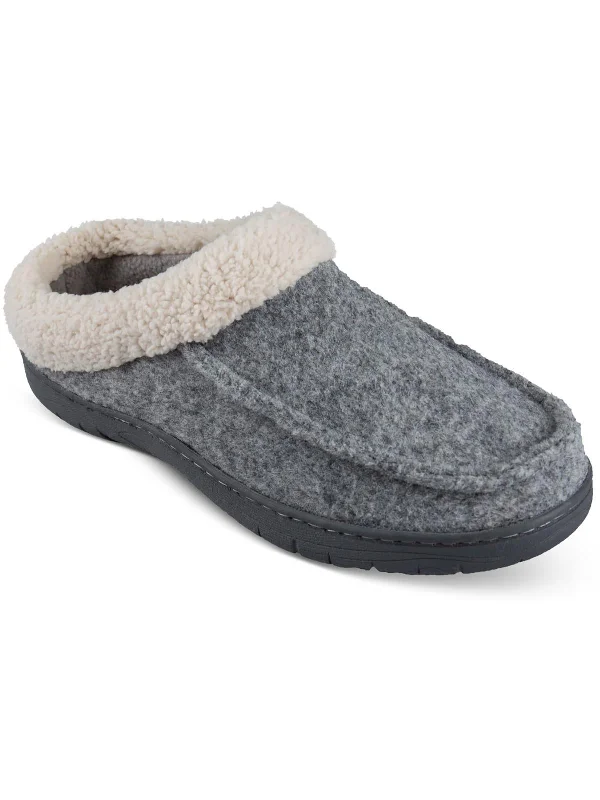 Men's slippers with a pointed toe for a stylish appearanceMens Faux Fur Slip On Loafer Slippers
