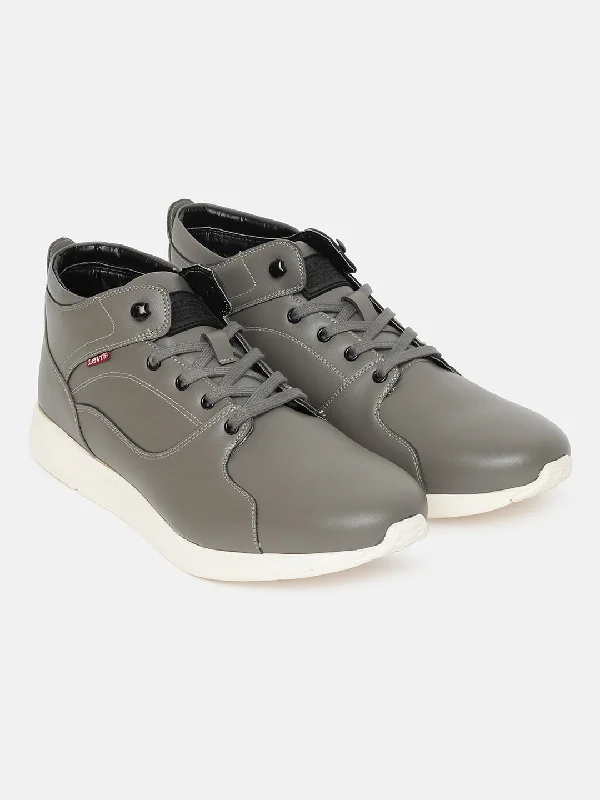 Canvas slip - on men's casual shoes for convenienceMen's Grey Solid Shoes