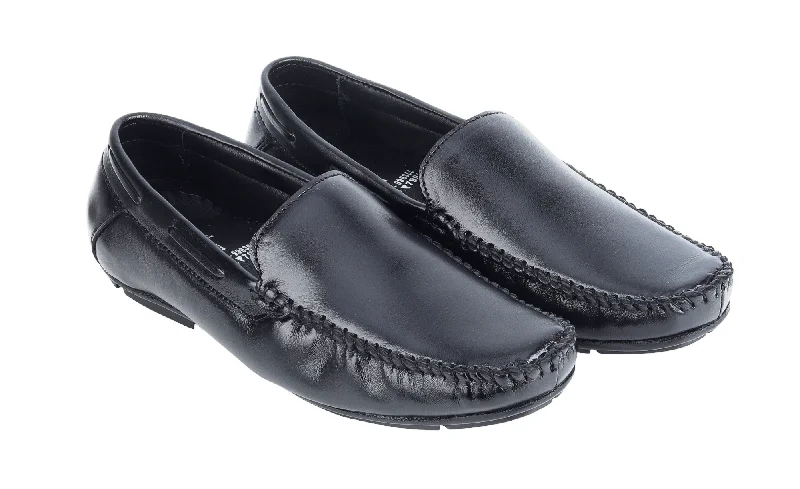 Men's loafers with a smooth leather finishMens leather loafer shoe 996355