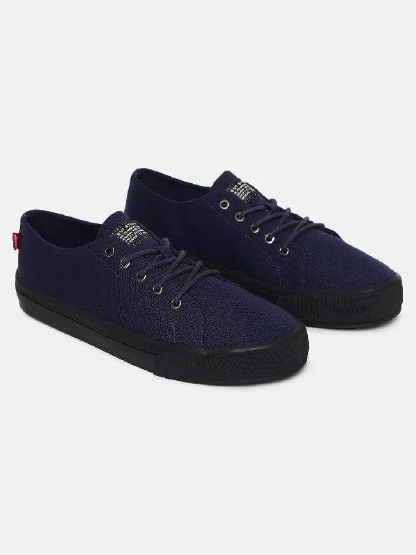 Canvas slip - on men's casual shoes for convenienceMen's Navy Solid Shoes