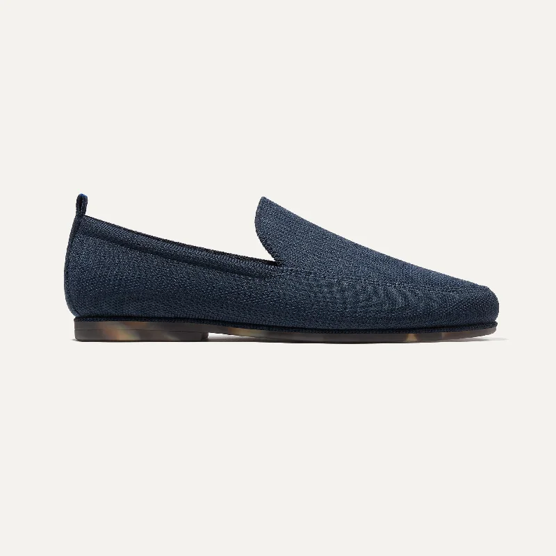 Men's loafers with a low - heeled designThe Ravello Loafer - Navy