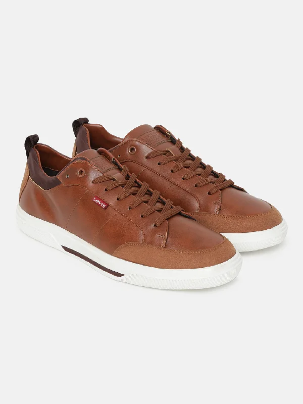 Suede men's casual shoes in earthy tonesMen's Tan Solid Shoes