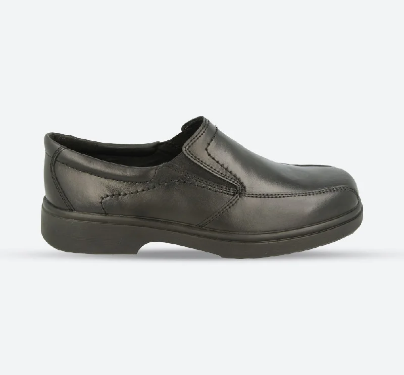 Leather men's casual shoes with a scuffed finishMens Wide Fit DB Chris 2 Shoes