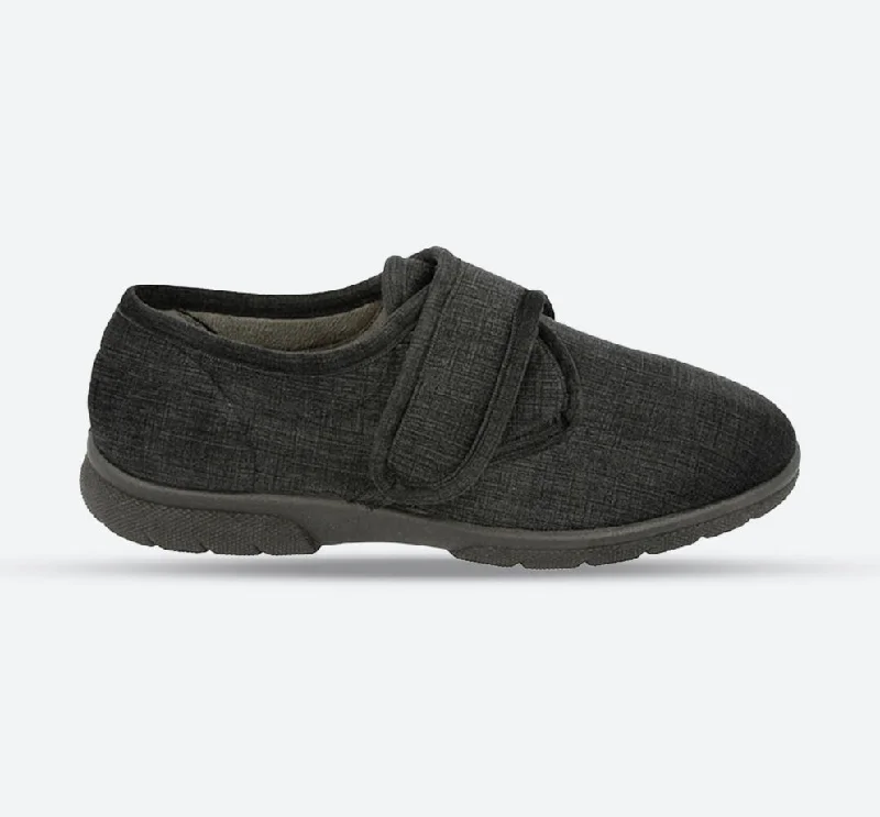 Men's slippers with a decorative pom - pom or tasselMens Extra Wide Fit DB Hallam Slippers