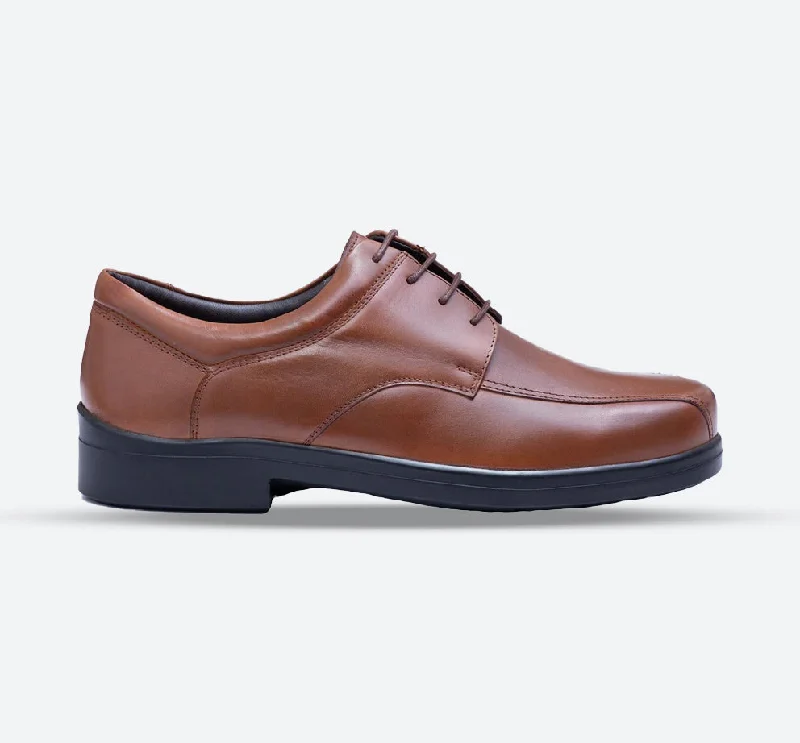 Men's casual shoes with a soft insole for cushioningMens Wide Fit Tredd Well Holmes Lace Shoes - Tan