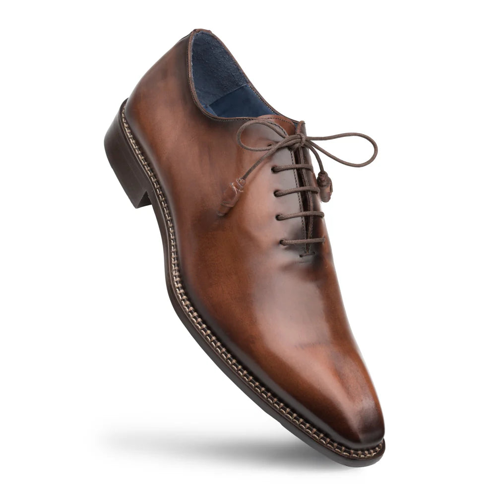 Men's Oxfords with a low - heeled design and a square toeMezlan Enterprise 9744 Brown Oxfords