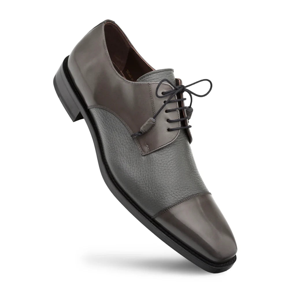 Men's Oxfords in a dark burgundy leather for a unique styleMezlan Soka 15089 Grey Oxfords