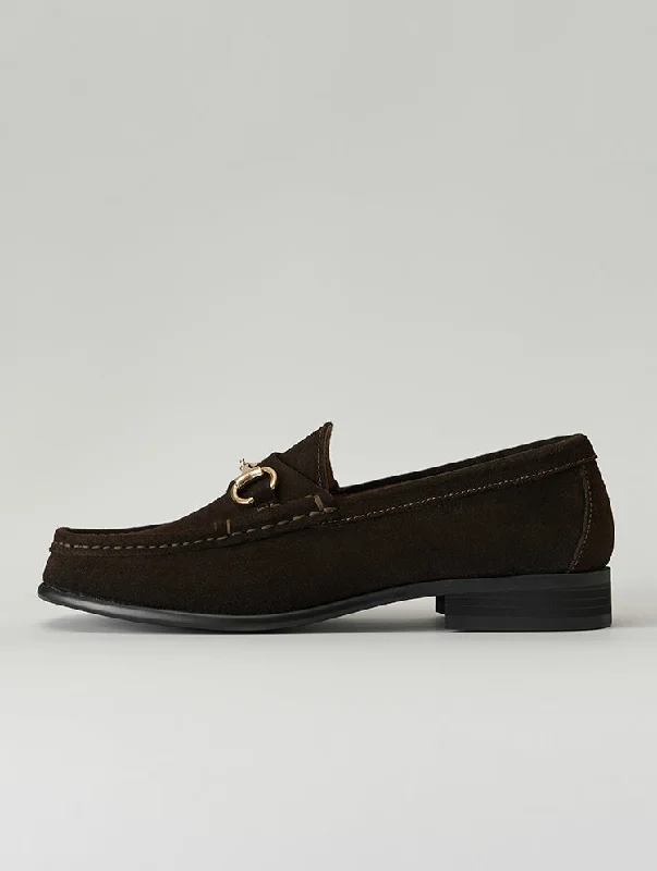 Men's loafers with a contrast stitching detailMilano Brown