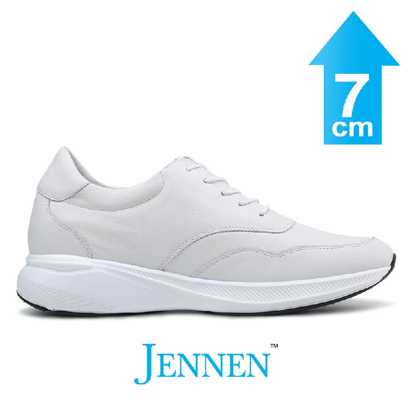 Loafers - style men's casual shoes for a relaxed vibeMr. Atisha 7cm | 2.8 inches Taller White Elevator Casual Walking Shoes for Men