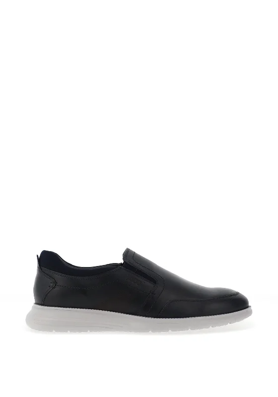Men's casual shoes with a thick sole for added heightPaul O Donnell by POD Holden Slip on Casual Shoes, Navy