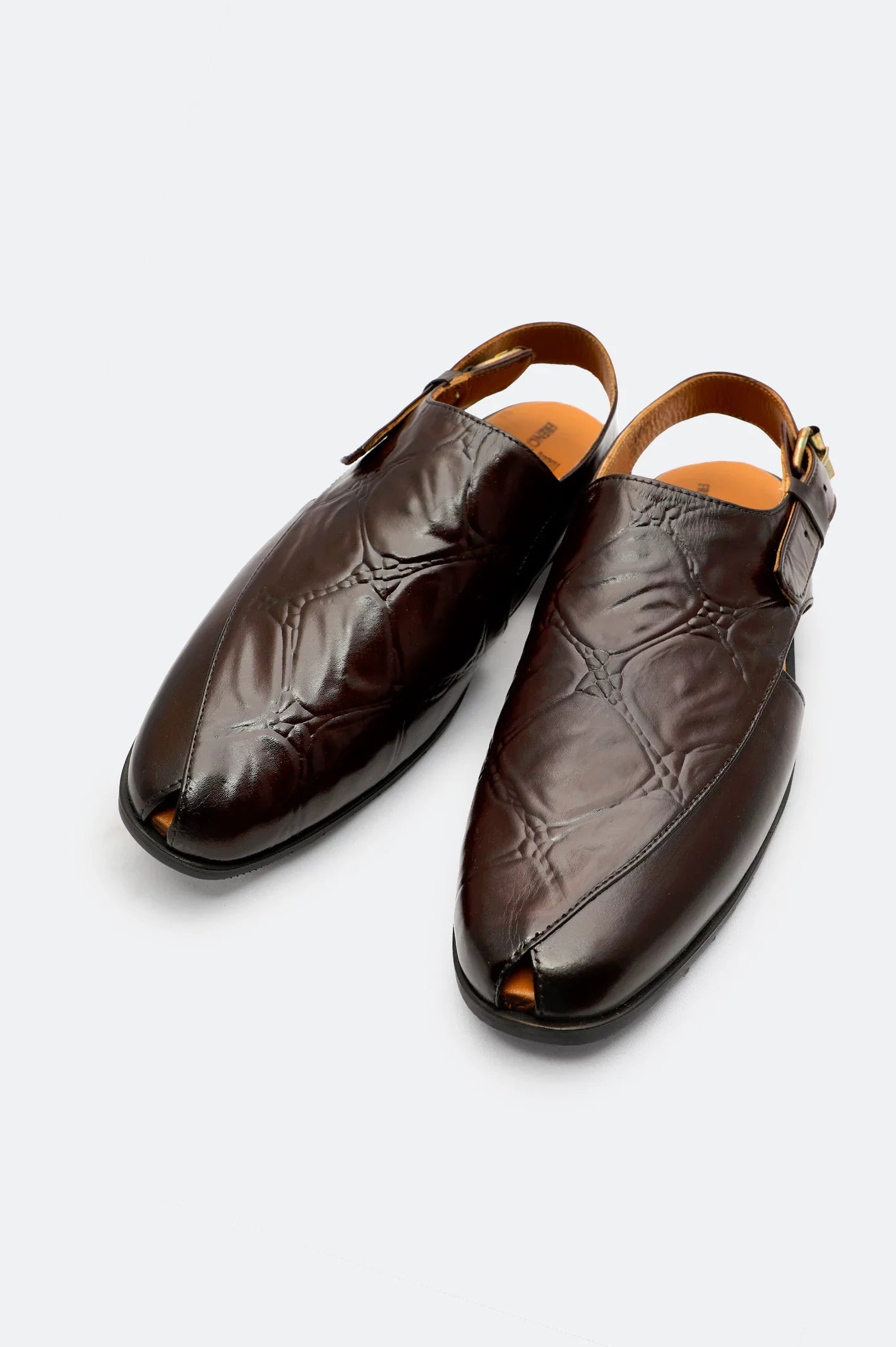 Men's slippers in a warm color like red or brownCoffee Brown Sandal for Men's