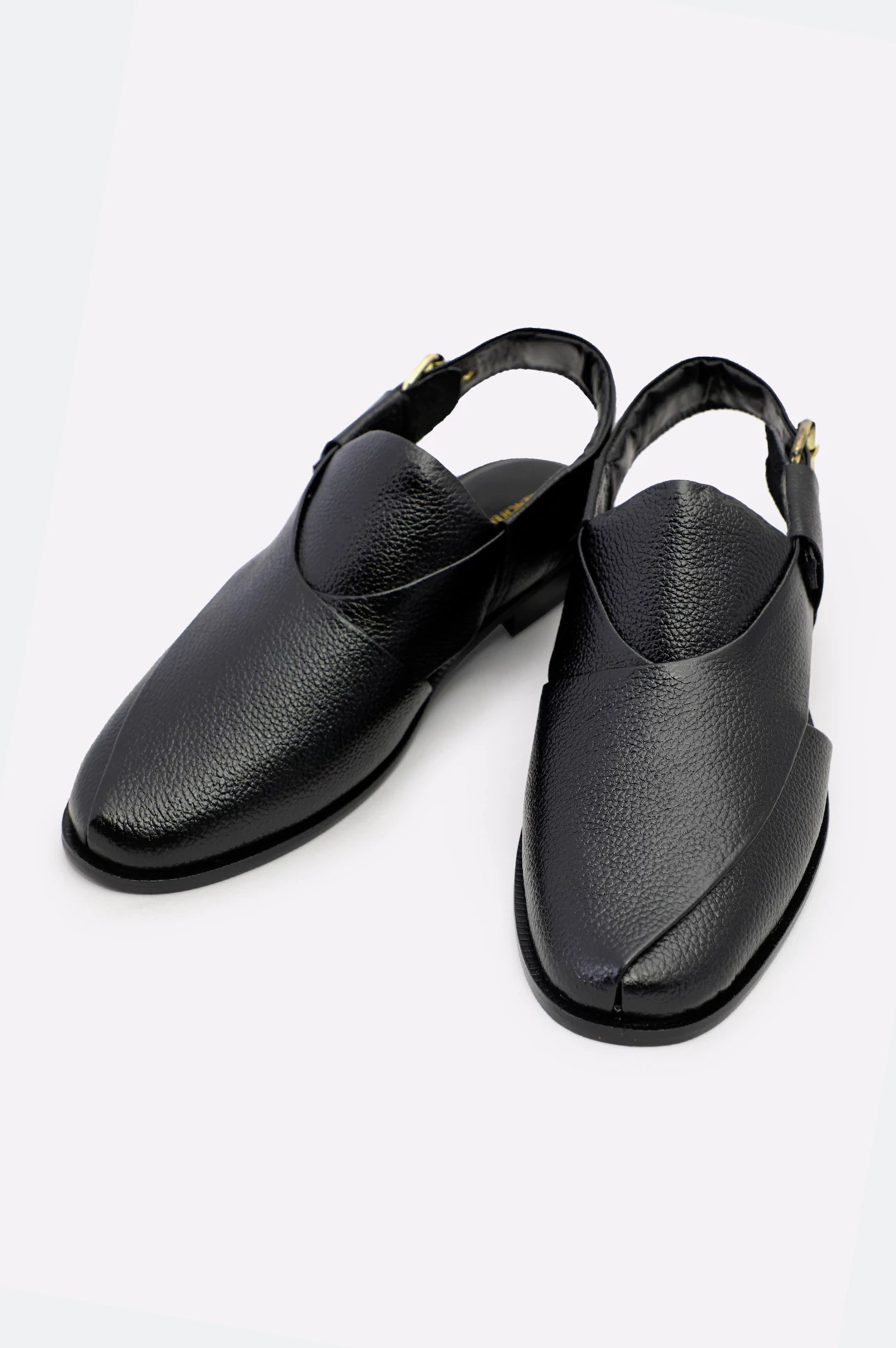 Men's slippers with a removable insole for cleaningBlack Casual Peshawari Sandal