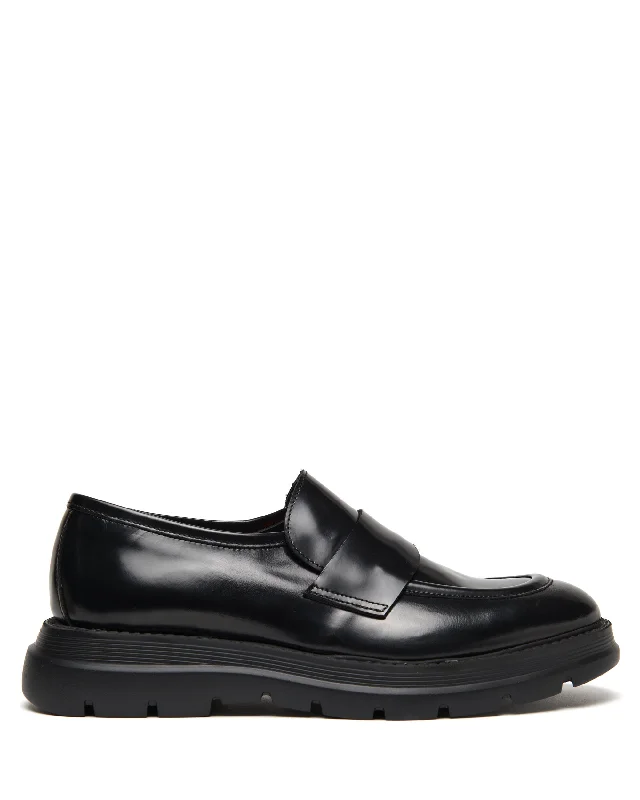Slip - on men's loafers for easy wearRobbie Black Box Leather
