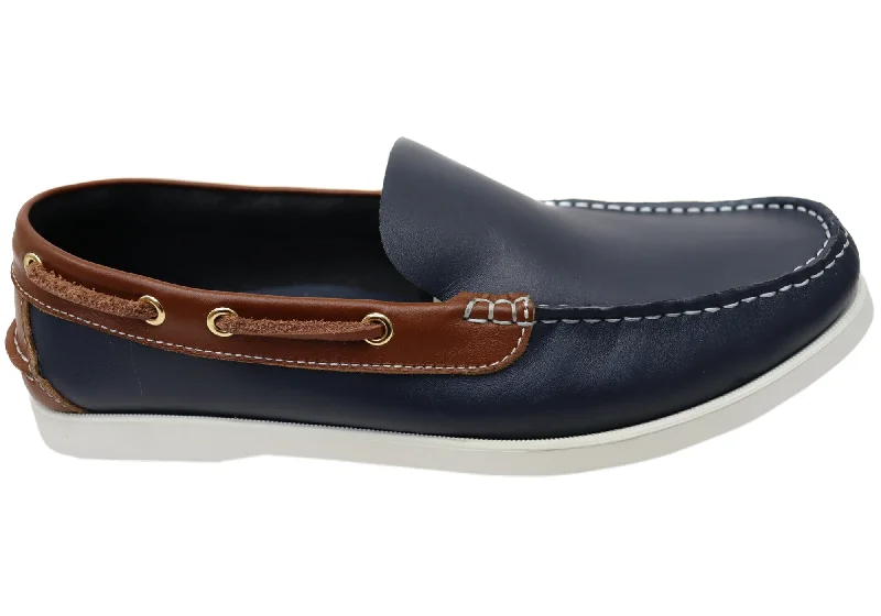 Men's loafers with a removable insole for cleaningSaint Valentine Mission Mens Comfortable Leather Loafers Shoes