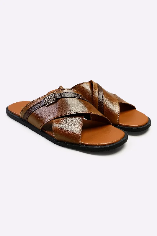 Men's slippers with a leather sole for a classic lookSlippers For Men