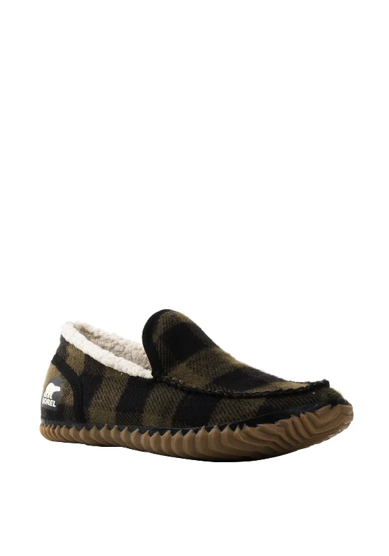 Men's slippers with a soft, flexible soleSorel Mens Dude Moc Slipper, Tartan