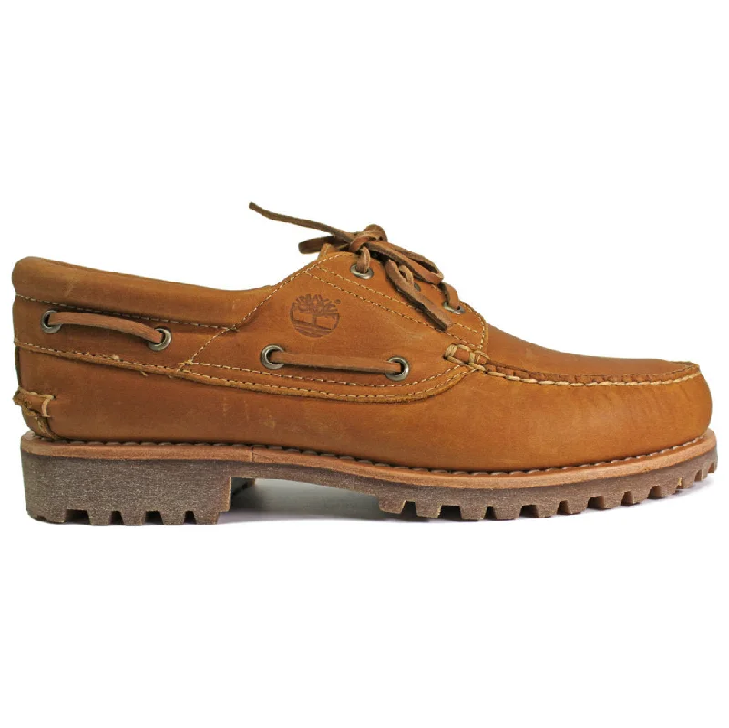 Men's casual shoes with a padded heel for comfortAuthentics 3 Eye Classic Lug Leather Men's Boat Shoes Men's casual shoes with a padded heel for comfortAuthentics 3 Eye Classic Lug Leather Men's Boat Shoes