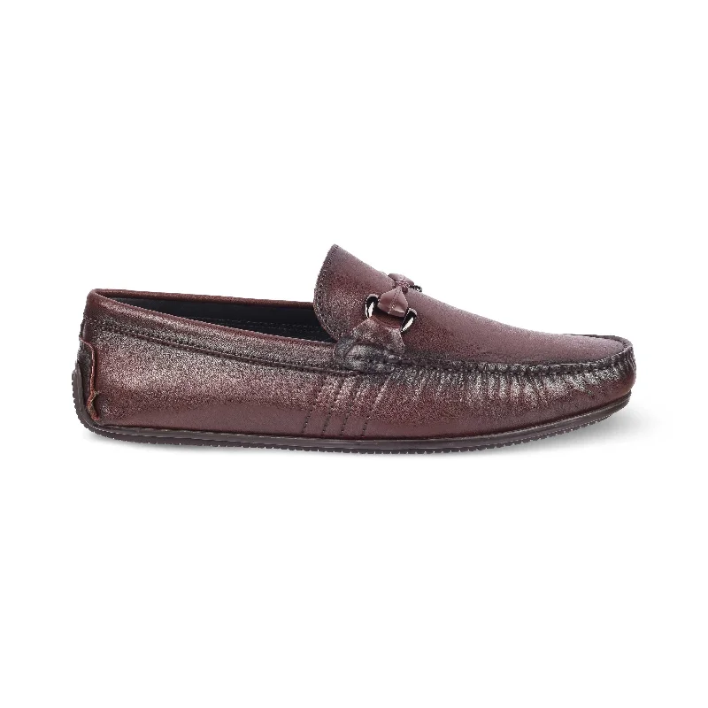 Suede men's loafers for a soft and luxurious feelTresmode Meroc Brown Men's Leather Driving Loafers