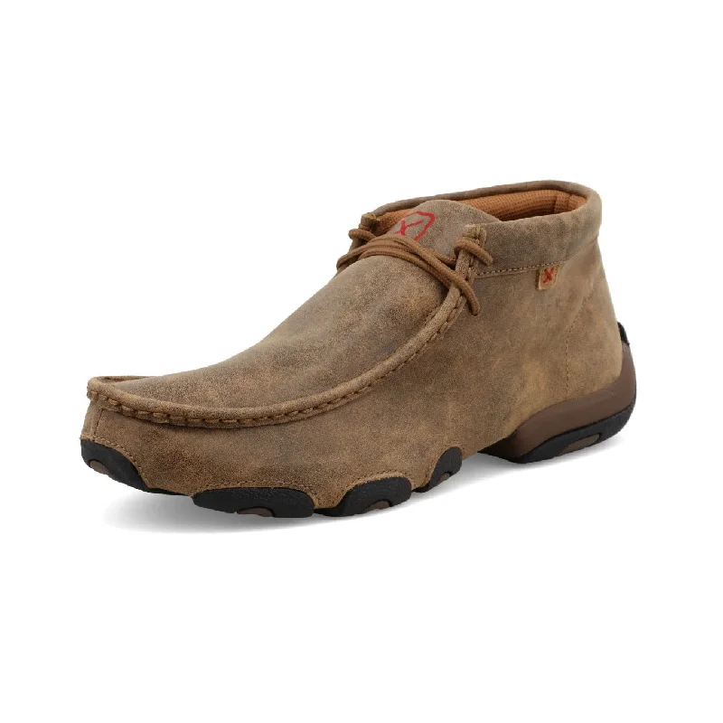 Men's casual shoes with a contrast sole colorTwisted X Men's Chukka Driving Moc-Bomber