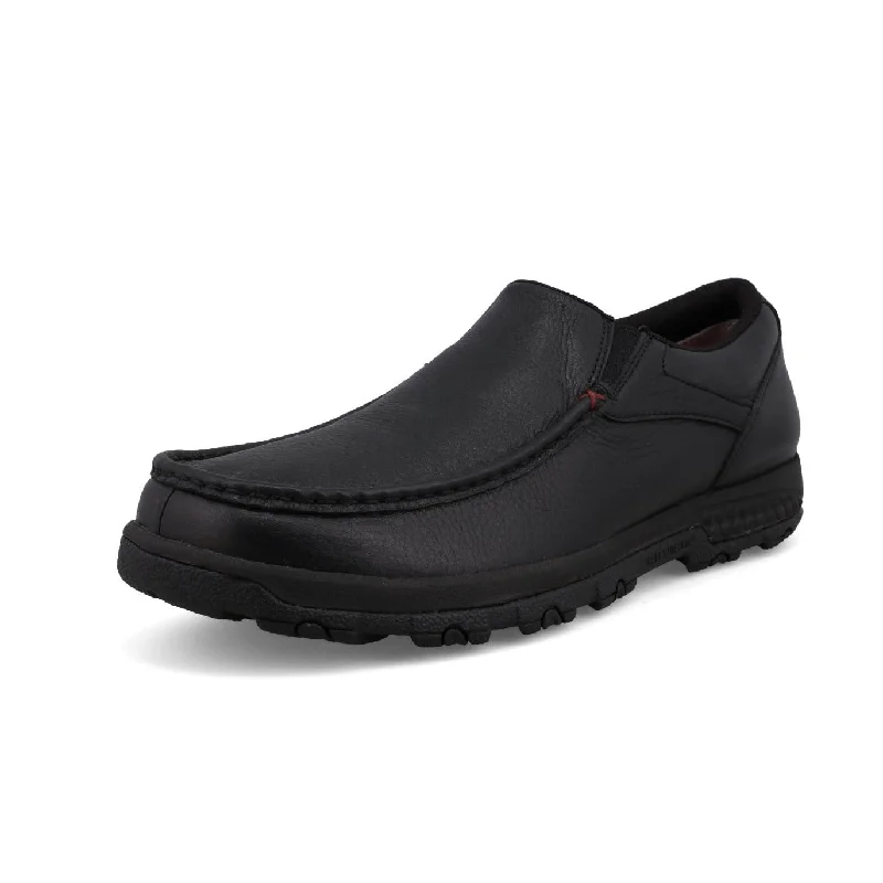 Men's casual shoes with a flexible rubber outsoleTwisted X Men's Slip-On Driving Moc in Antique Black
